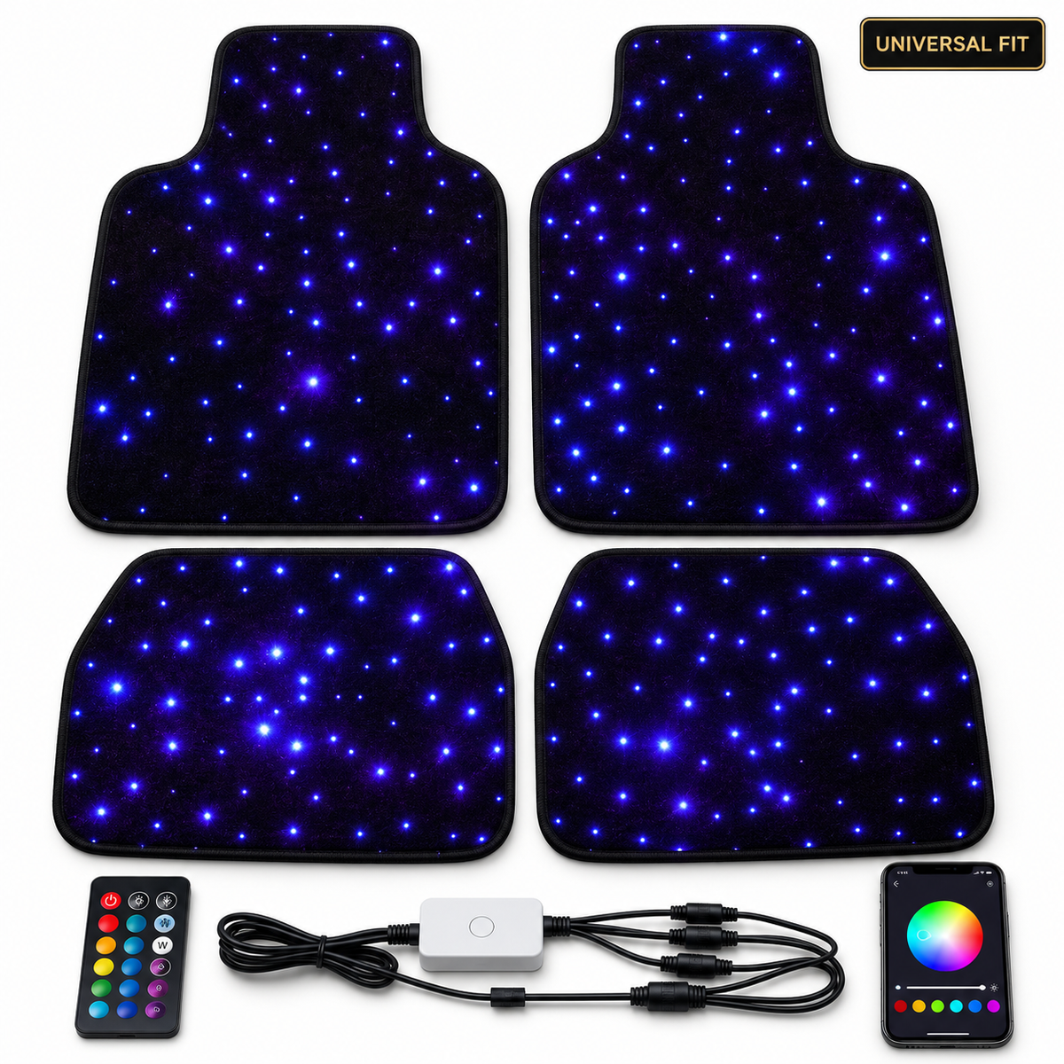 VEYRO StarGlow™ Illuminated Car Mats